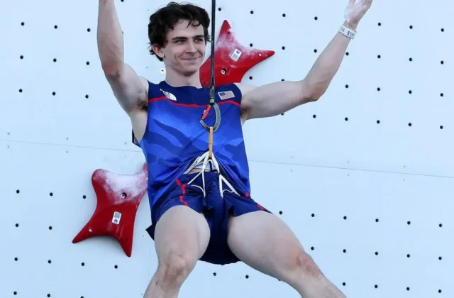 Sport Climbing Combined Olympics 2024 Sam Watson Sets World Record in Speed Climbing