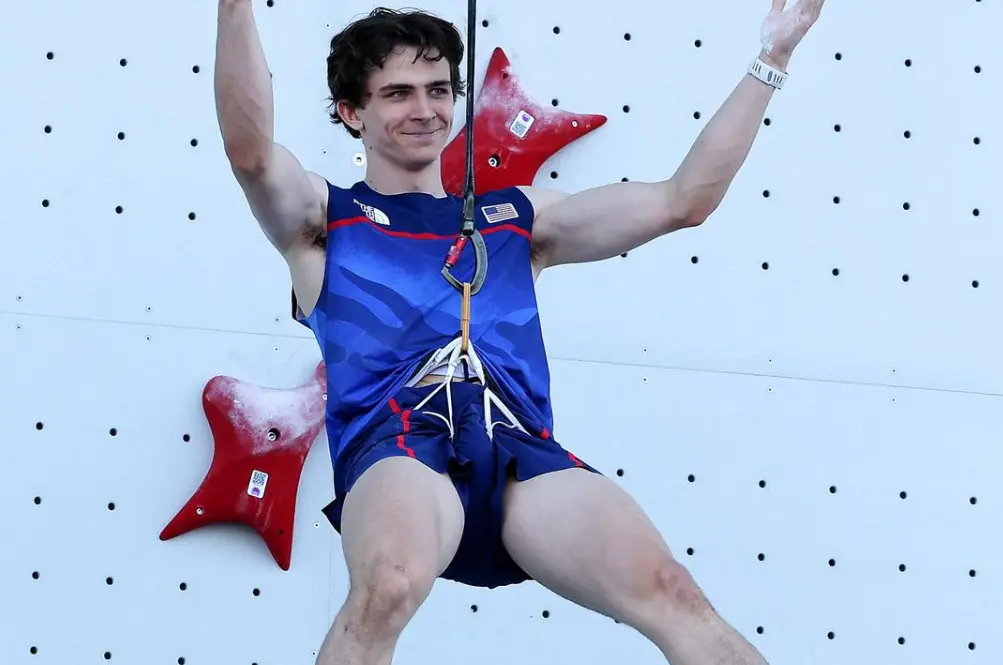 Sport Climbing Combined Olympics 2024 Sam Watson Sets World Record in Speed Climbing